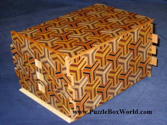 7 Sun 72 Move 3C-Kikkou Japanese Puzzle Box By Mr. Yamanaka