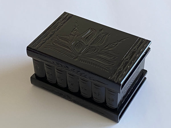 Romanian Secret Puzzle Box (Solid Black)