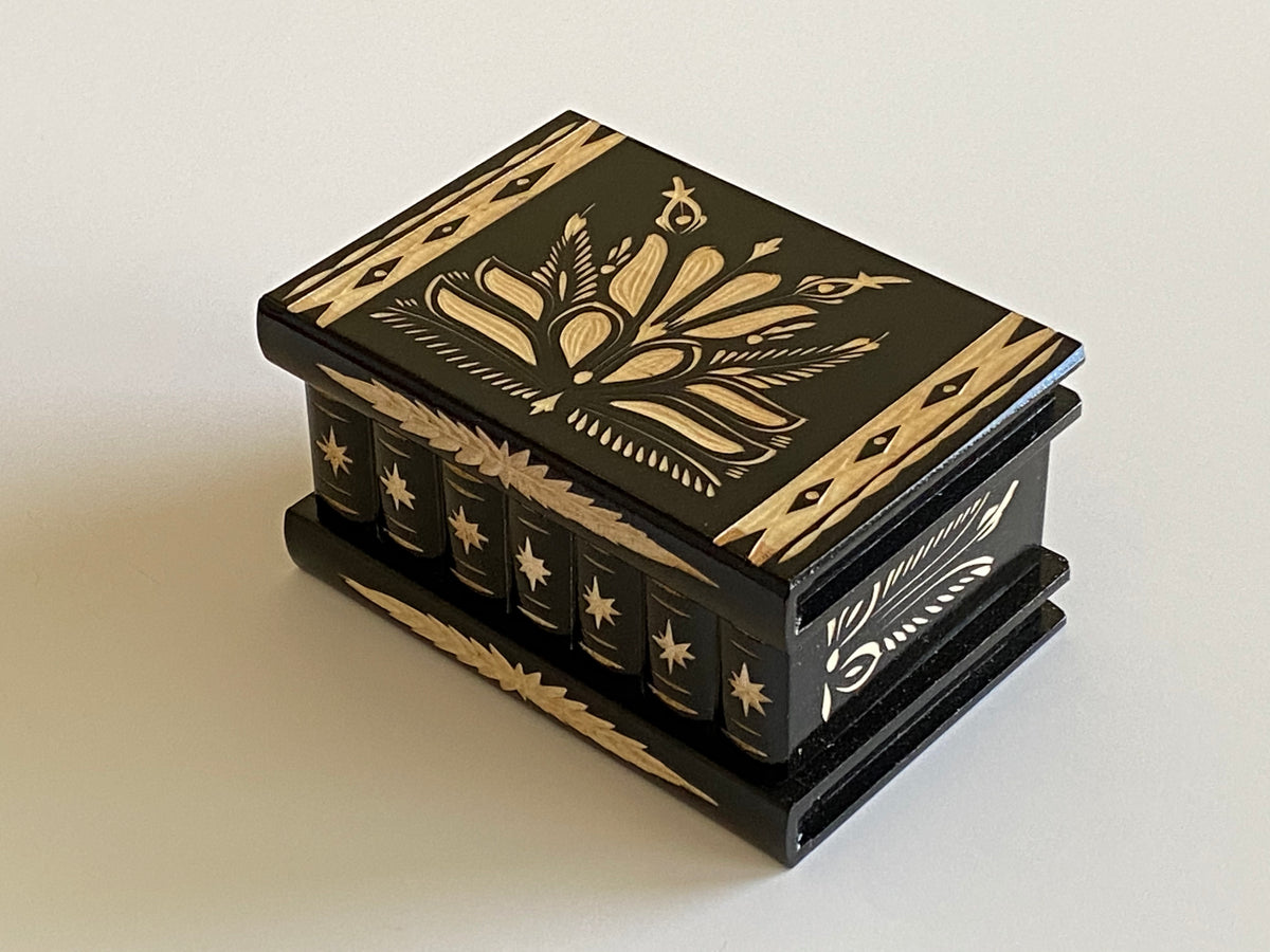 Romanian Secret Puzzle Box (Black)