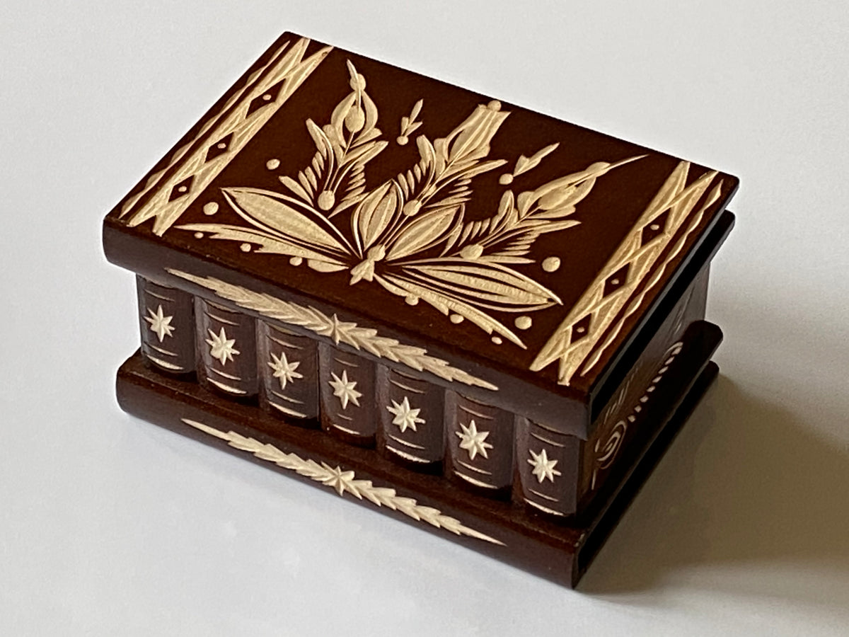 Romanian Secret Puzzle Box (Brown)