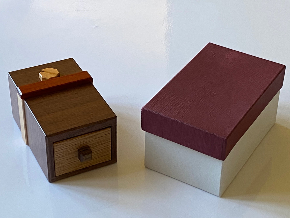 Bean Bag Drawer 3 Japanese Puzzle Box (Cat's Bell) by Hiroshi Iwahara