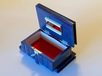Romanian Secret Puzzle Box (Solid Blue)