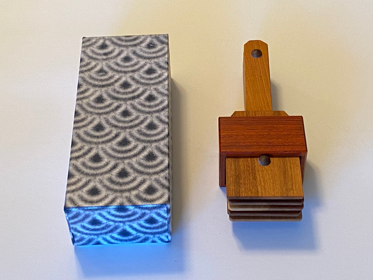 Card Case Karakuri Japanese Fan by Yukio Ogura