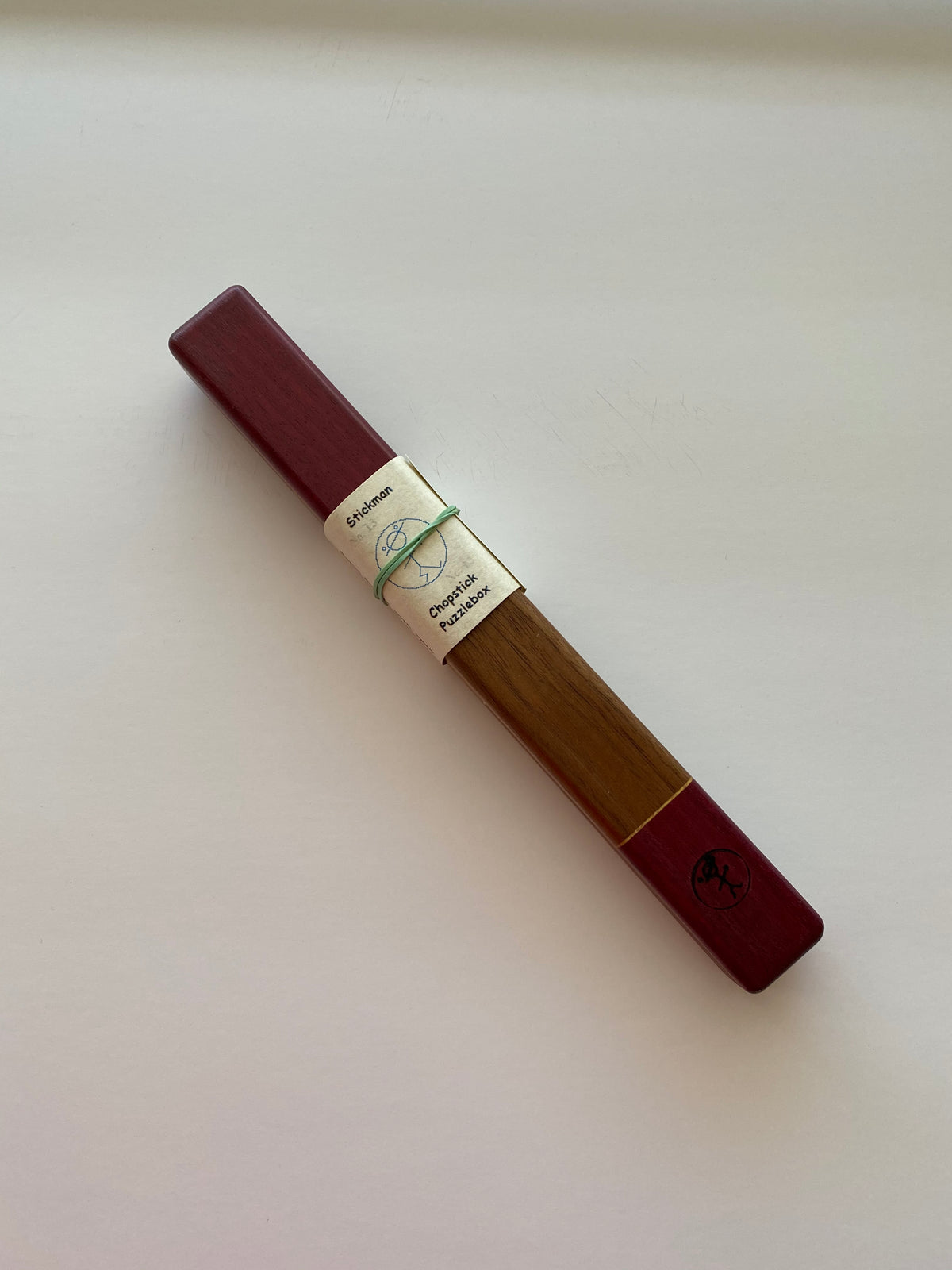#13 Chopsticks Puzzle Box (Purpleheart & Walnut) by Robert Yarger (Stickman Puzzles)