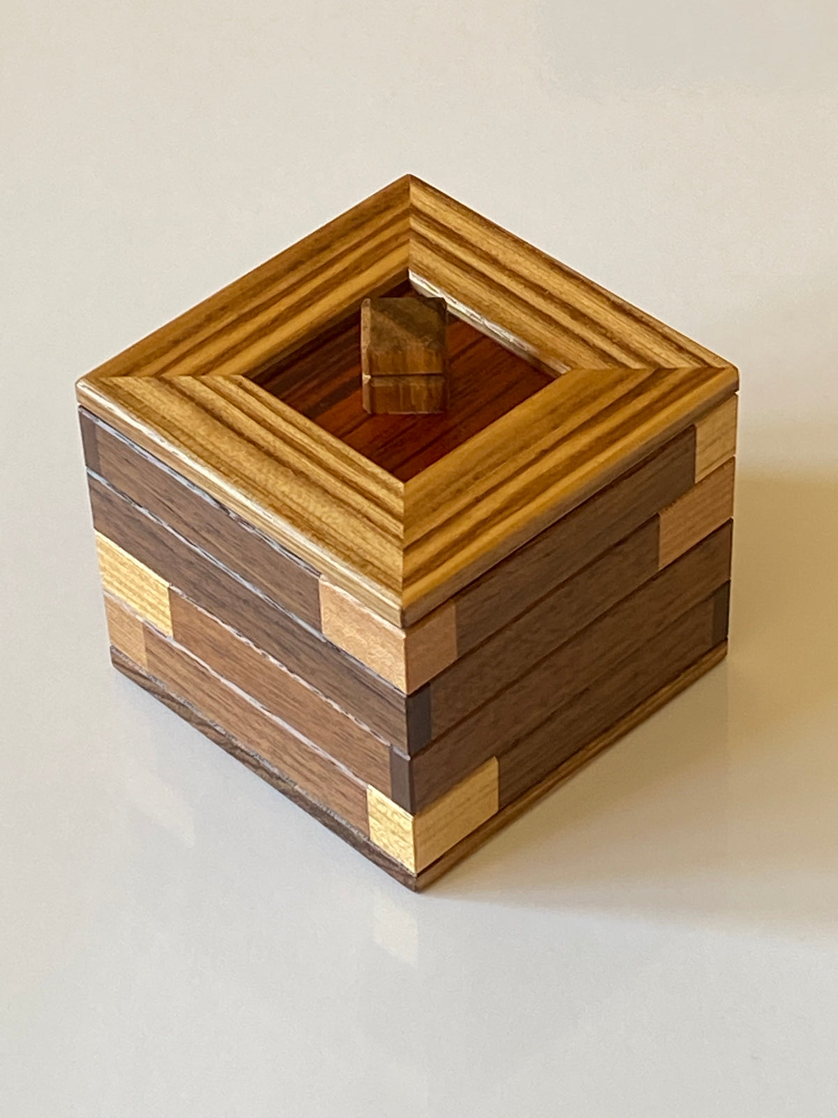 Covered Chimney Japanese Puzzle Box by Hiroshi Iwahara
