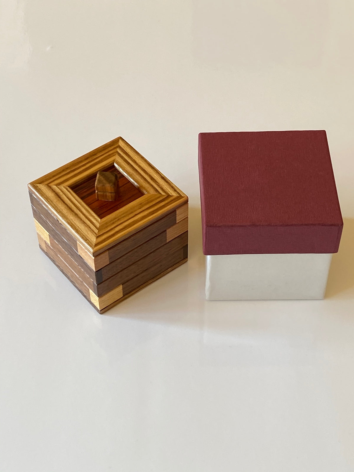 Covered Chimney Japanese Puzzle Box by Hiroshi Iwahara