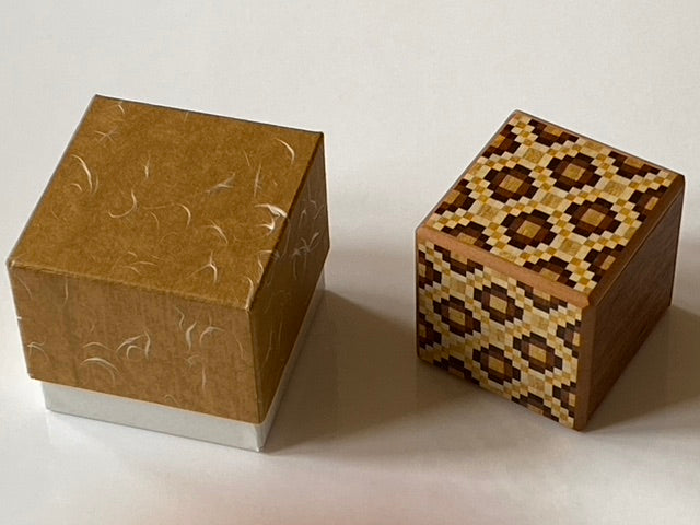 Covered Type Secret Japanese Puzzle Box by Yoshiyuki Ninomiya - HARD TO FIND!
