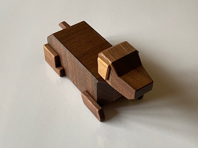 Dachshund Japanese Puzzle by Osamu Kasho