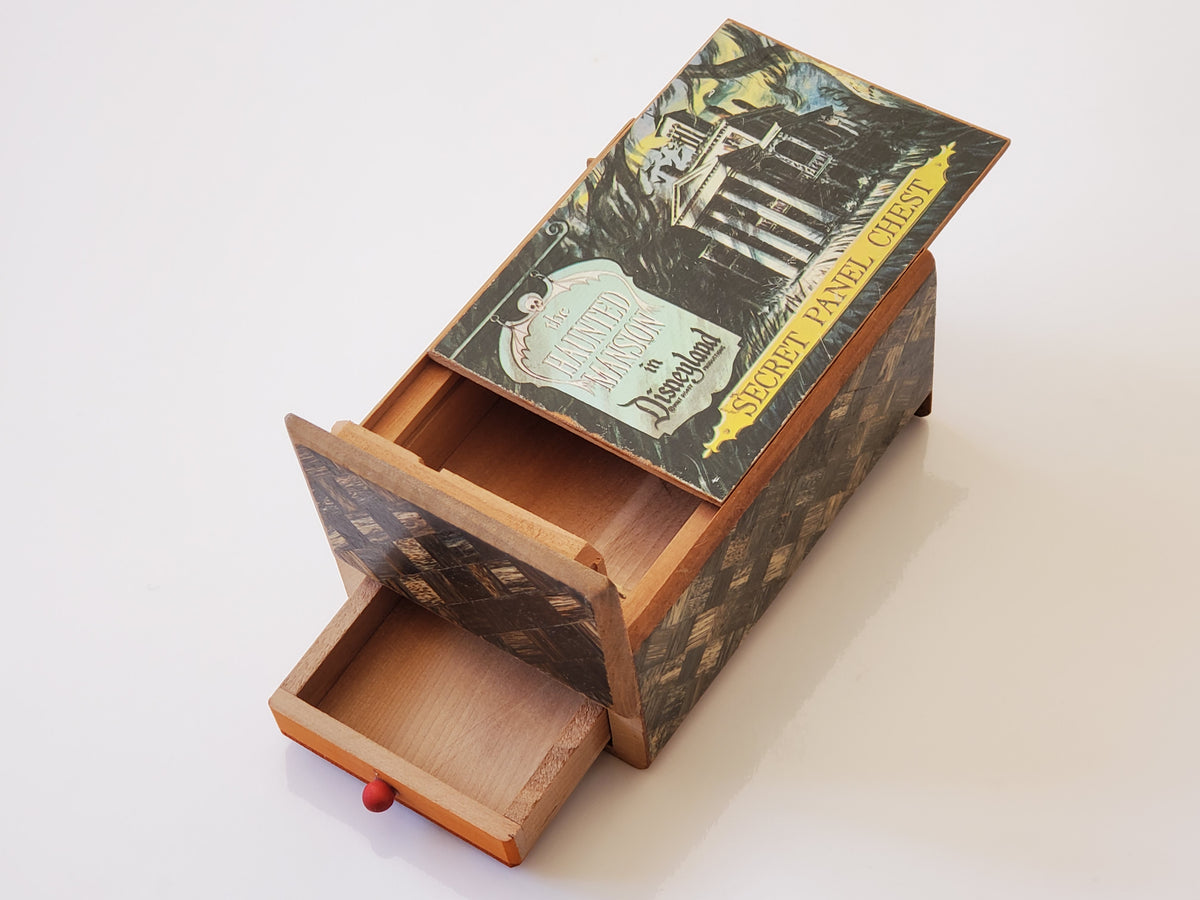 Vintage Disneyland Haunted Mansion Japanese Secret Panel Chest
