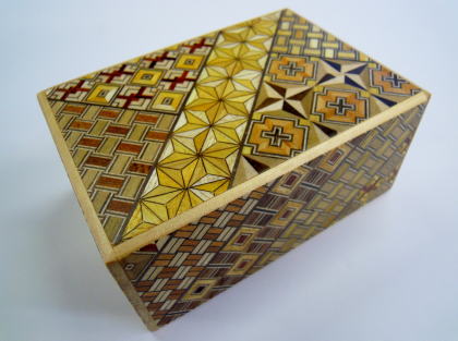 4 Sun 21 Step Yosegi Japanese Puzzle Box