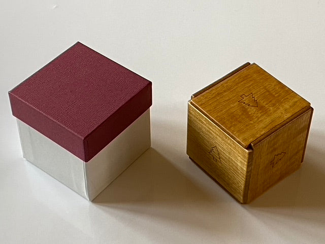 Box with 5 Trees Japanese Puzzle Box by Hiroshi Iwahara