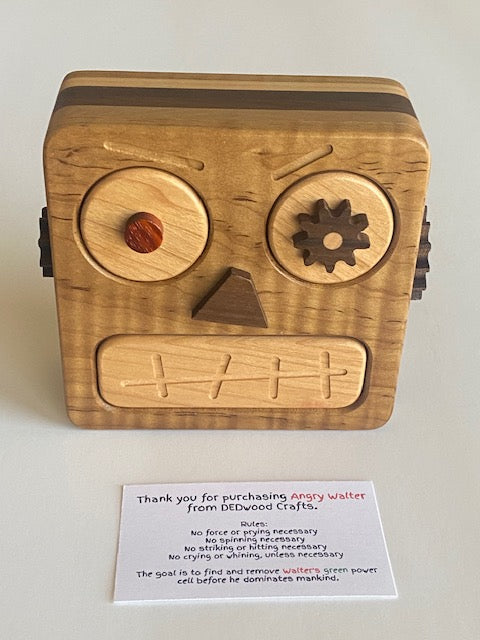 Angry Walter Puzzle Box crafted by DEDwood Crafts