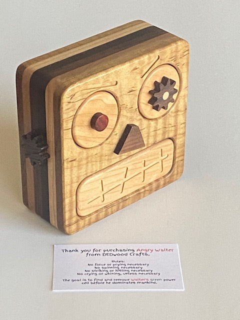 Angry Walter Puzzle Box crafted by DEDwood Crafts