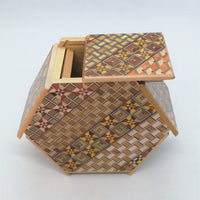 6 Step Hexagon Yosegi Japanese Puzzle Box