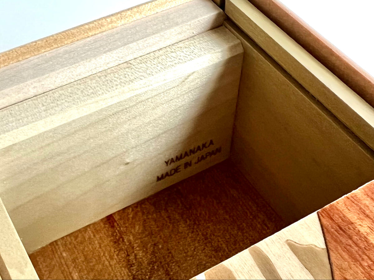 5 Sun 10 Step Aka Fuji Japanese Puzzle Box By Mr. Yamanaka