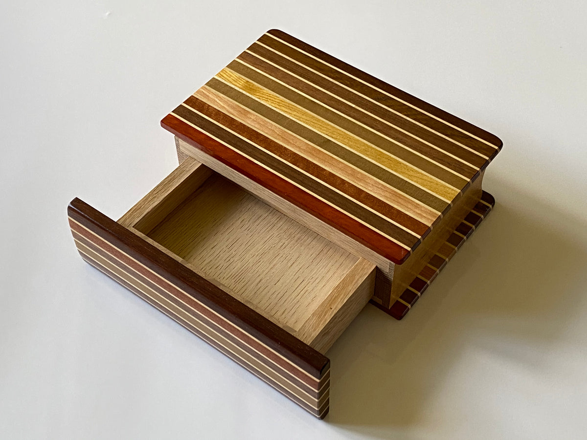 Vintage Book Japanese Puzzle Box by Akio Kamei P-6-3