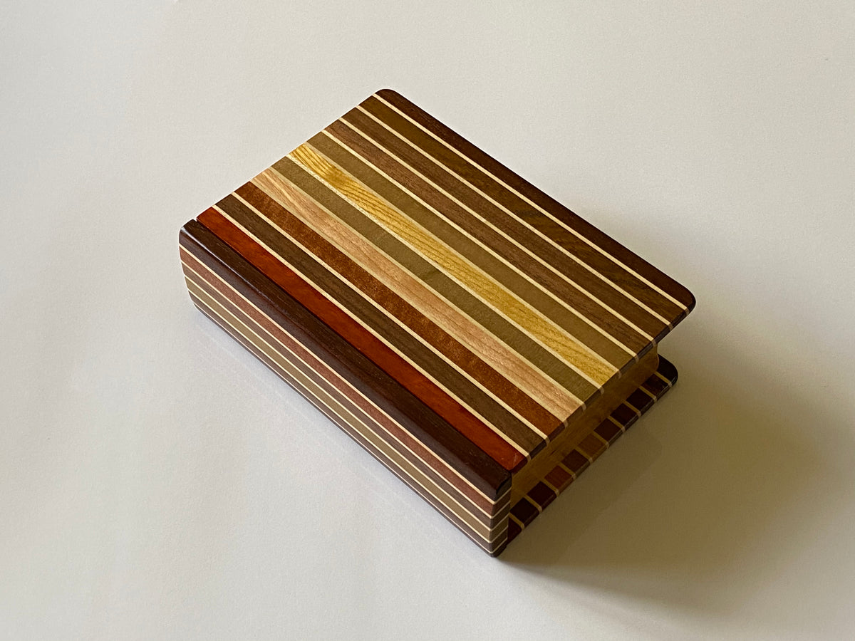 Vintage Book Japanese Puzzle Box by Akio Kamei P-6-3