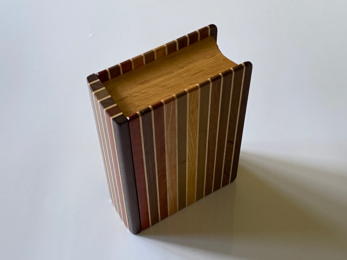 Vintage Book Japanese Puzzle Box by Akio Kamei P-6-3