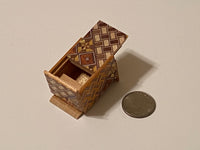 10 Step Mame Yosegi  Traditional Japanese Puzzle Box