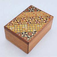 4 Sun 12 Step Yosegi/Natural Wood Japanese Puzzle Box by Oka-san