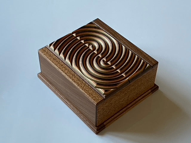 Ripple Out FIRE Limited Edition Japanese Puzzle Box by Osamu Kasho - RARE