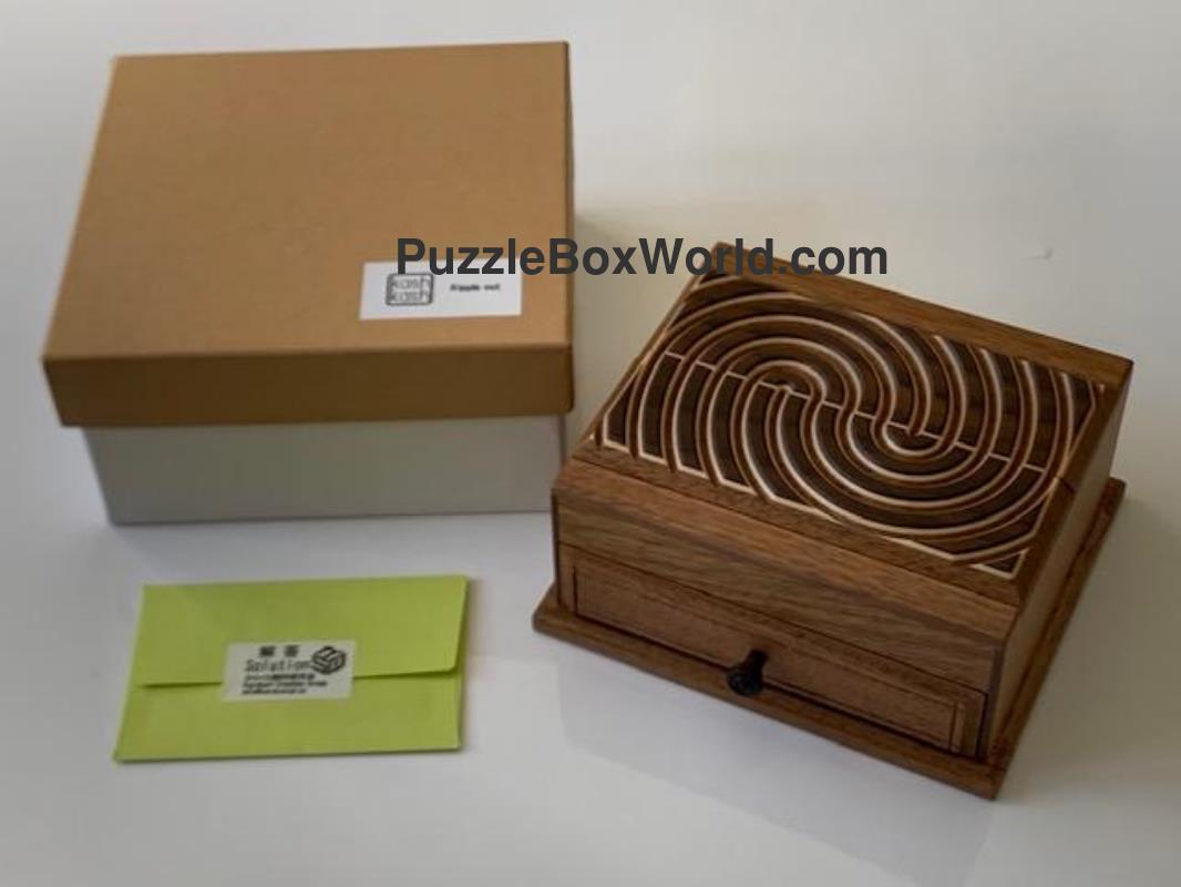 Ripple Out Japanese Puzzle Box by Osamu Kasho