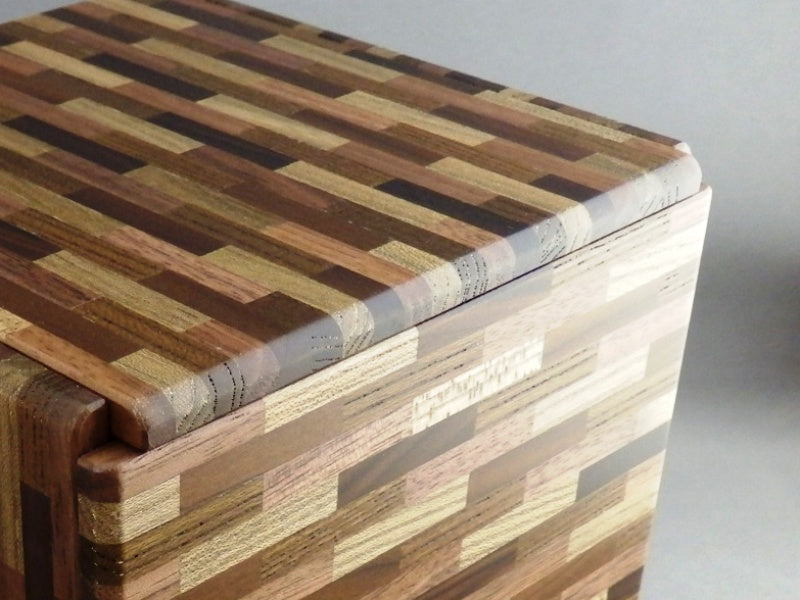 324 Step Yosegi MUKU B Super Cubi Japanese Puzzle Box