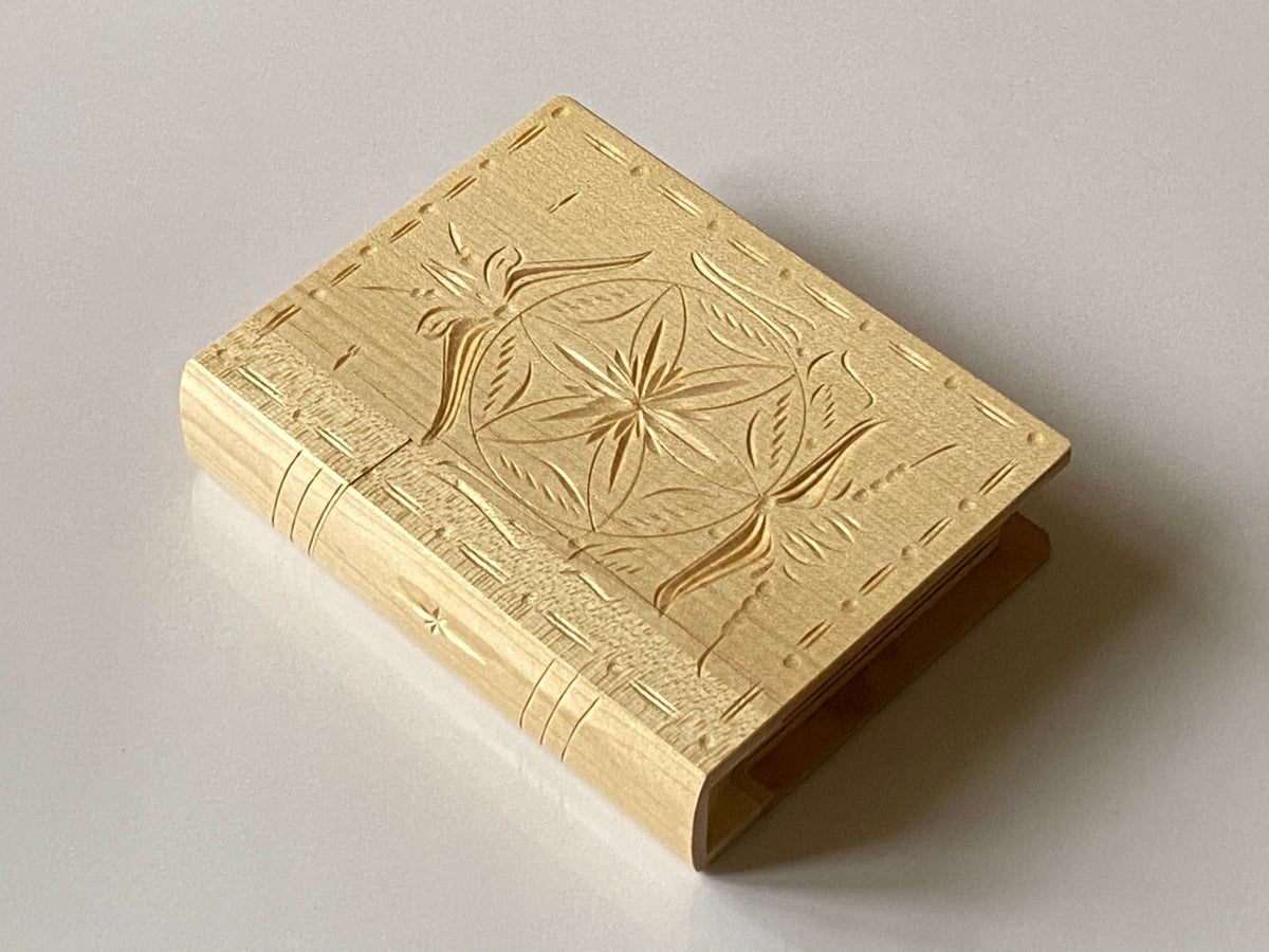 Transylvanian Secret Book Box (Natural Wood)