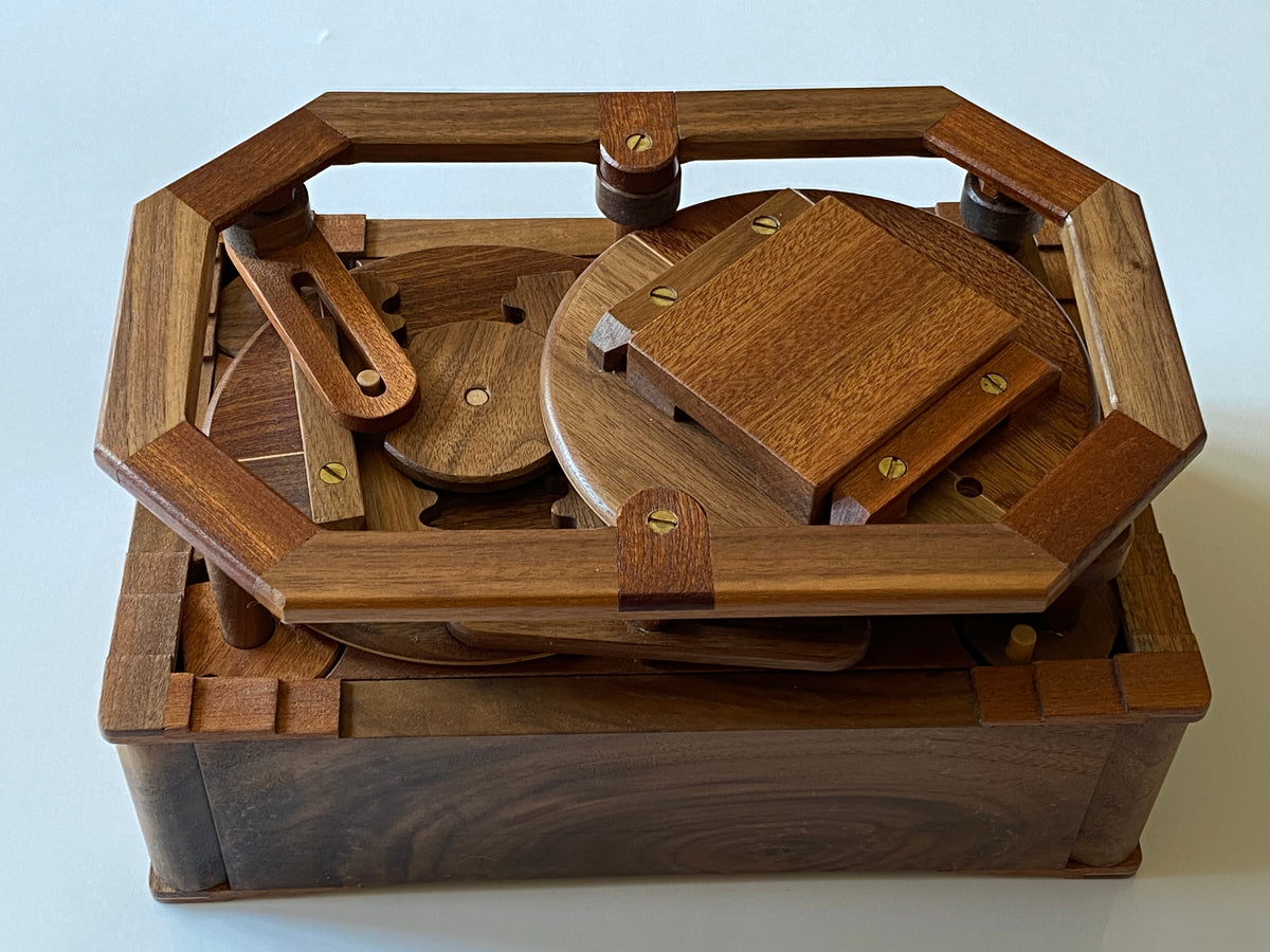 Stickman Dwemer Construct Puzzle Box - Hard to Find!