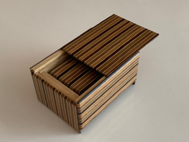 3 Sun 4 Step Nested MUKU Japanese Puzzle Box