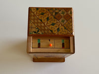 Vintage 5 Sun Japanese Secret Puzzle Box with Musical Drawer