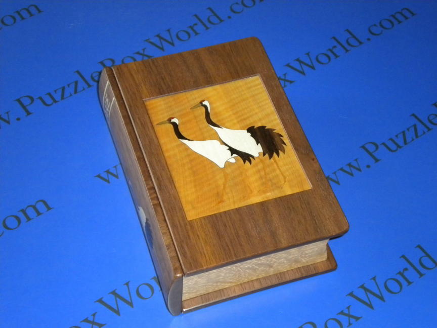Book (Zougan) Japanese Puzzle Box by Akio Kamei