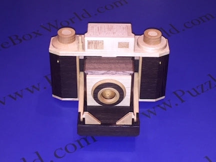 Spring Camera Japanese Puzzle Box by Hideaki Kawashima