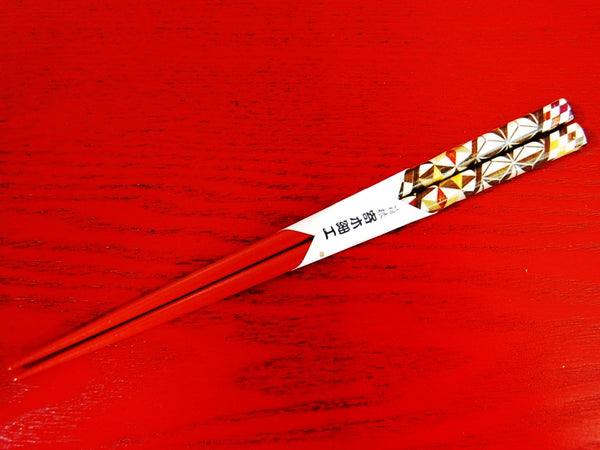 Chopsticks Yosegi Red