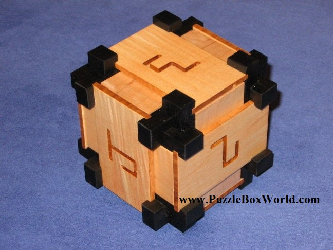 Ebony Maze Burr Puzzle by Kagen Schaefer