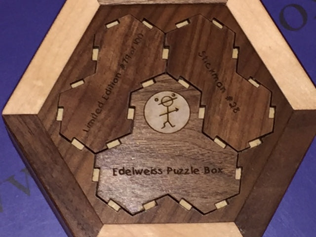 Edelweiss Puzzle Box by Robert Yarger (Stickman Puzzles)