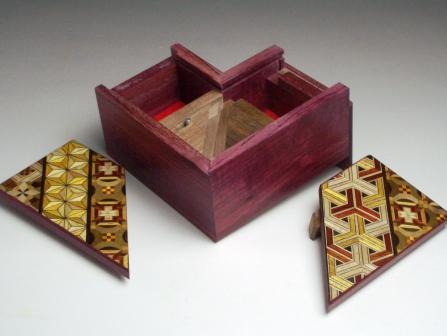 Yosegi Mechanism Japanese Puzzle Box 2
