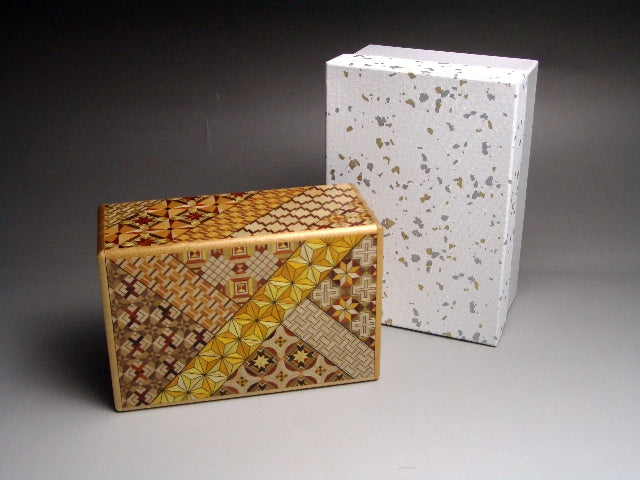 5 Sun 21 Step Yosegi Japanese Puzzle Box