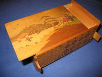 Vintage 4 Sun Mt. Fuji Zougan Japanese Puzzle Box