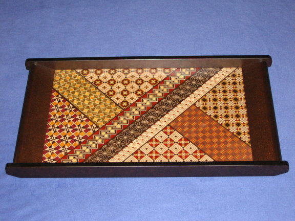 Yosegi Zaiku Japanese Rectangular Tray