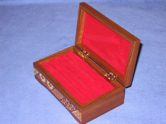 Yosegi Zaiku Japanese Ring Box Case