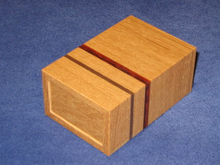 "Hit Box" Natural Wood Japanese Puzzle Box Designed by Hideto Satou