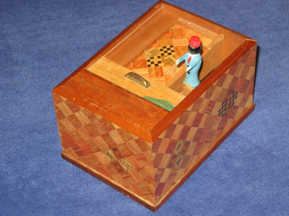 Vintage Japanese Cigarette Puzzle Box Dispenser