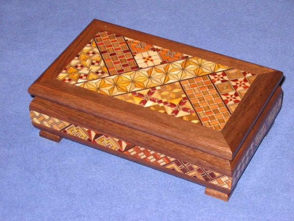 5.5 Sun Yosegi Zaiku Japanese Jewelry Box