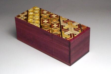 Yosegi Mechanism Japanese Puzzle Box