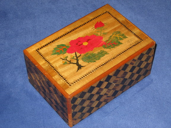 Vintage 6 Sun 50 Step Sansui Zougan Japanese Puzzle Box3