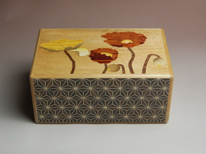 5 Sun 18 Step Touge Fuji Kuroasa Double Compartment Japanese Puzzle Box2