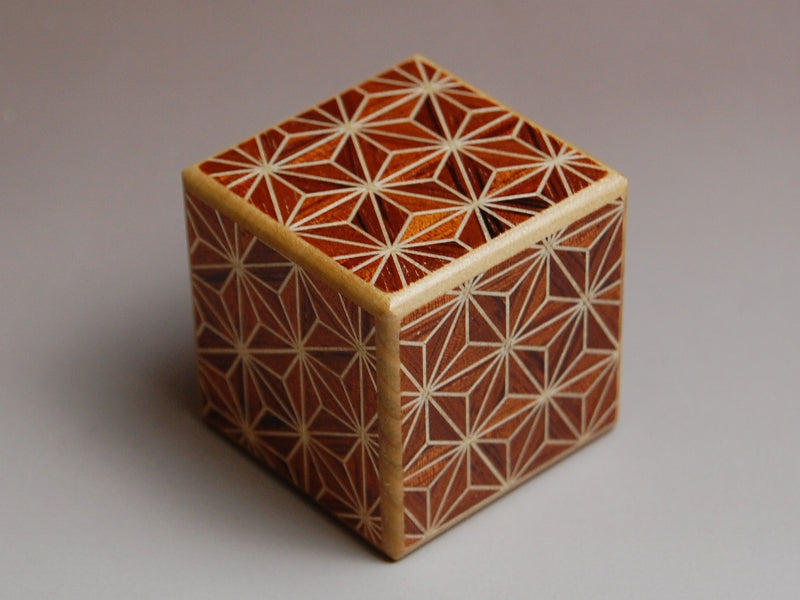 3 Step Karakuri Japanese Puzzle Small Box #1 Akaasa