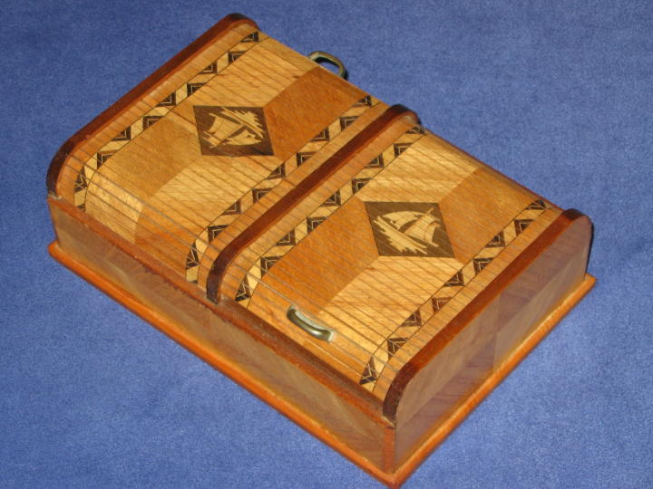 Vintage Japanese Roll Top Box