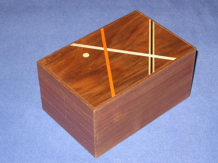 6 Sun 54 + 1 Step Walnut Limited Edition Japanese Puzzle Box B1